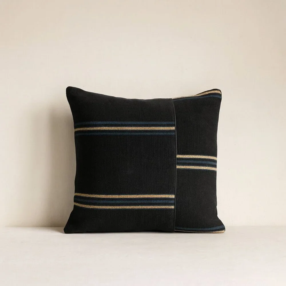 Ralph Lauren Home Mathers Throw Pillow Cover Blue Linen Zip Closure 22 x 22 Inch - Picture 12 of 16